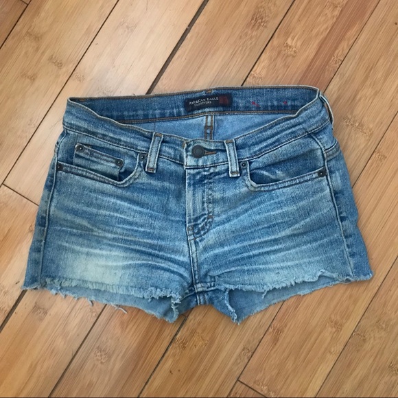 American Eagle Outfitters Denim - American Eagle Cut Off Denim Shorts - 0